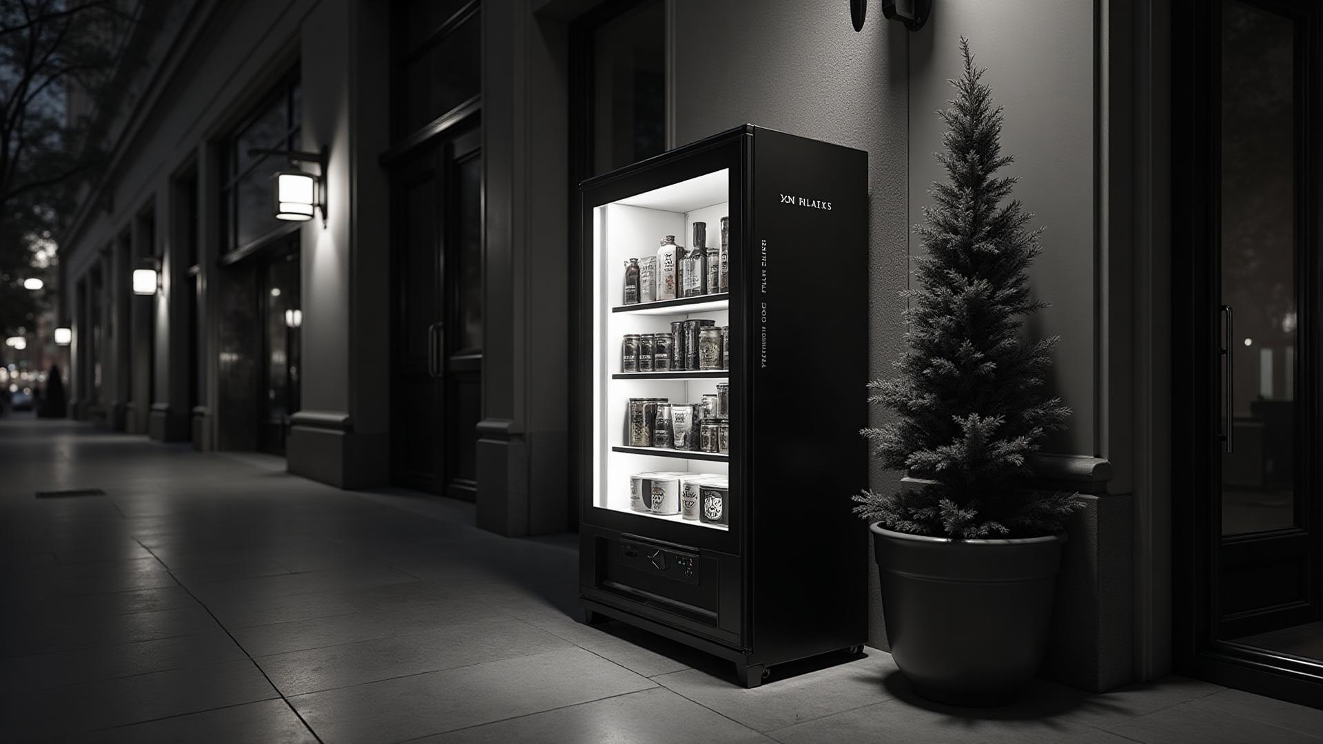 black-white-vending-machine
